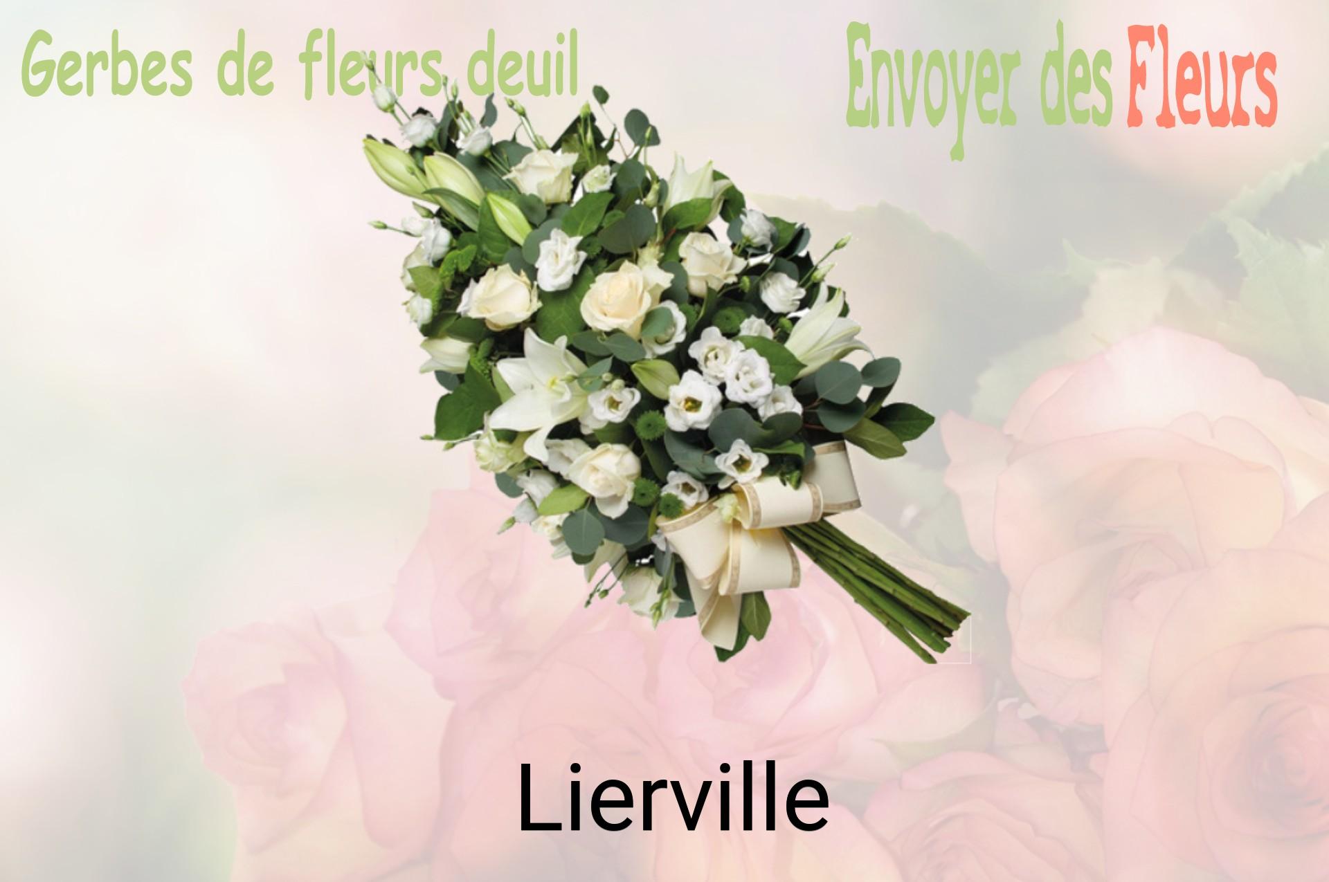 Gerbe de fleurs de deuil livrée à Lierville